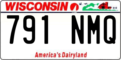 WI license plate 791NMQ