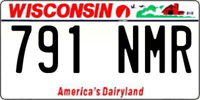 WI license plate 791NMR