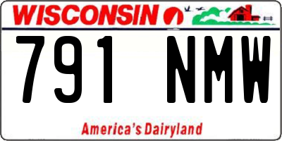 WI license plate 791NMW