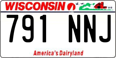 WI license plate 791NNJ