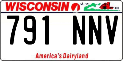 WI license plate 791NNV