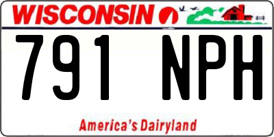 WI license plate 791NPH
