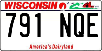 WI license plate 791NQE