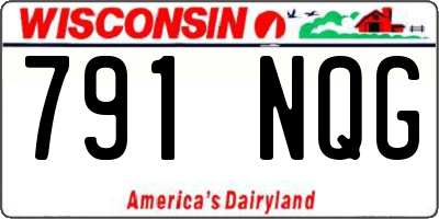 WI license plate 791NQG