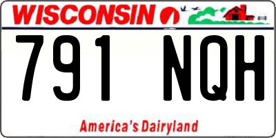WI license plate 791NQH
