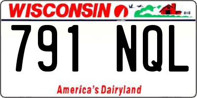 WI license plate 791NQL