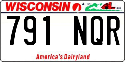 WI license plate 791NQR