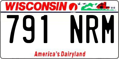 WI license plate 791NRM