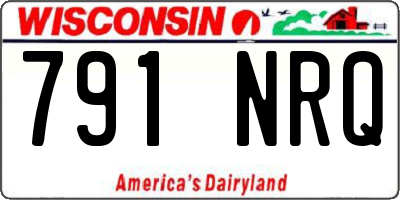 WI license plate 791NRQ