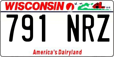 WI license plate 791NRZ