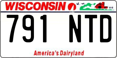 WI license plate 791NTD