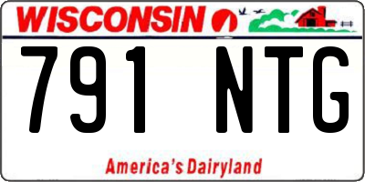 WI license plate 791NTG