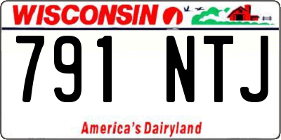 WI license plate 791NTJ