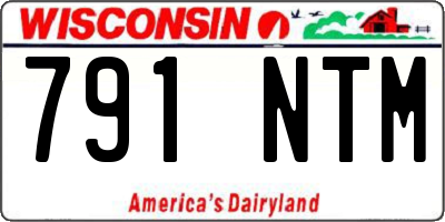 WI license plate 791NTM