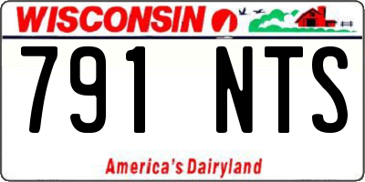 WI license plate 791NTS