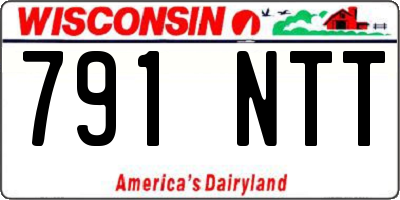 WI license plate 791NTT