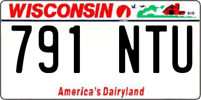 WI license plate 791NTU