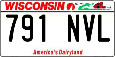 WI license plate 791NVL