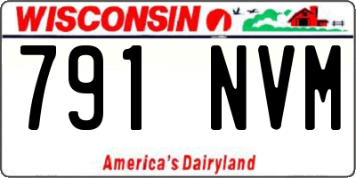 WI license plate 791NVM