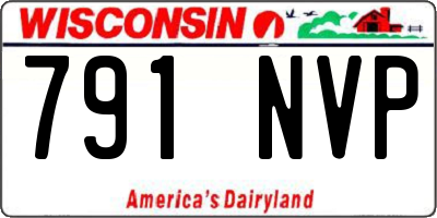 WI license plate 791NVP