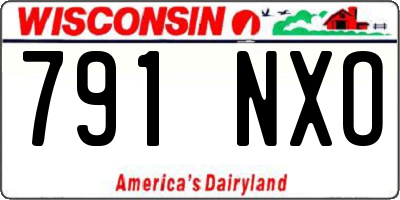 WI license plate 791NXO