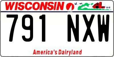 WI license plate 791NXW