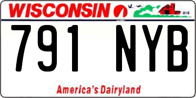 WI license plate 791NYB