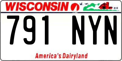 WI license plate 791NYN