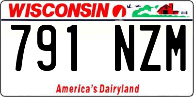 WI license plate 791NZM