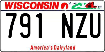 WI license plate 791NZU