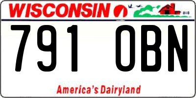 WI license plate 791OBN
