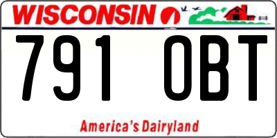 WI license plate 791OBT
