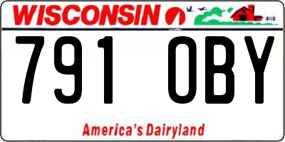 WI license plate 791OBY
