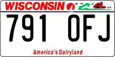 WI license plate 791OFJ