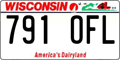 WI license plate 791OFL