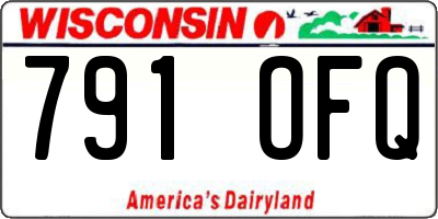 WI license plate 791OFQ