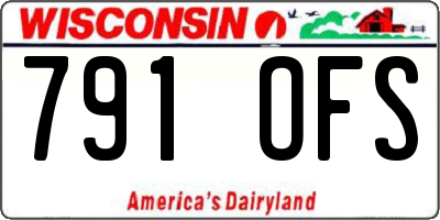 WI license plate 791OFS