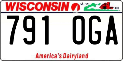 WI license plate 791OGA