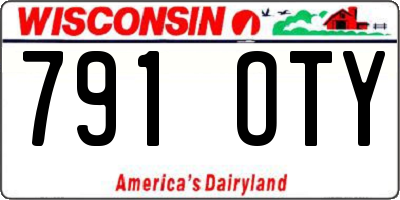 WI license plate 791OTY