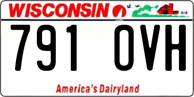 WI license plate 791OVH