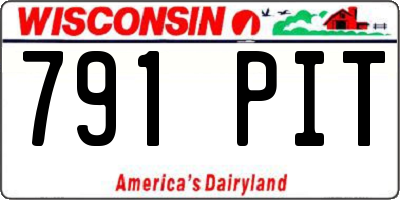 WI license plate 791PIT