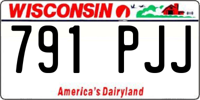 WI license plate 791PJJ