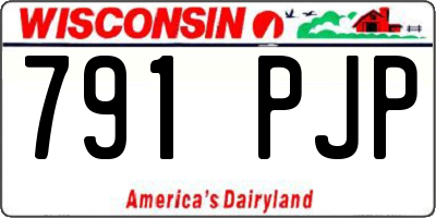 WI license plate 791PJP