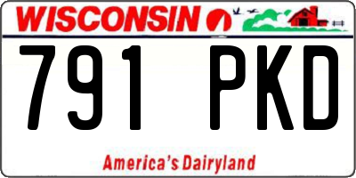 WI license plate 791PKD