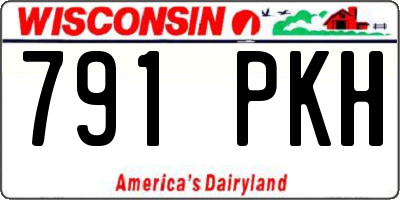 WI license plate 791PKH