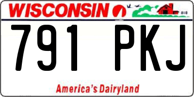 WI license plate 791PKJ