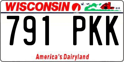 WI license plate 791PKK