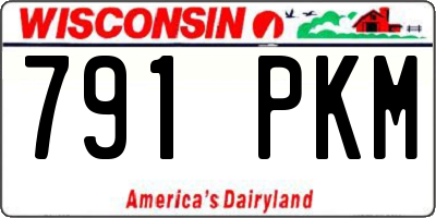 WI license plate 791PKM