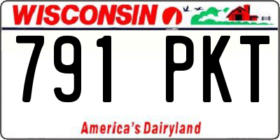 WI license plate 791PKT