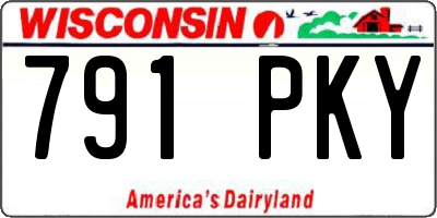 WI license plate 791PKY